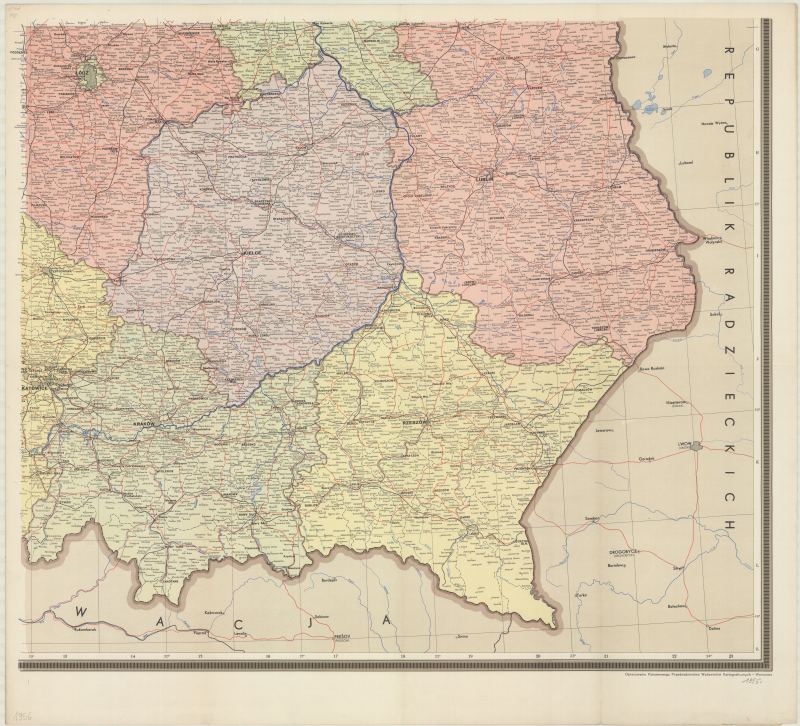 Mapa administracyjna, 1956