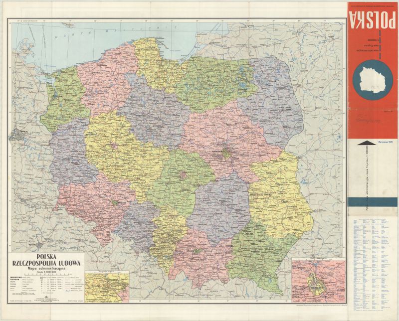 Mapa PRL, 1970